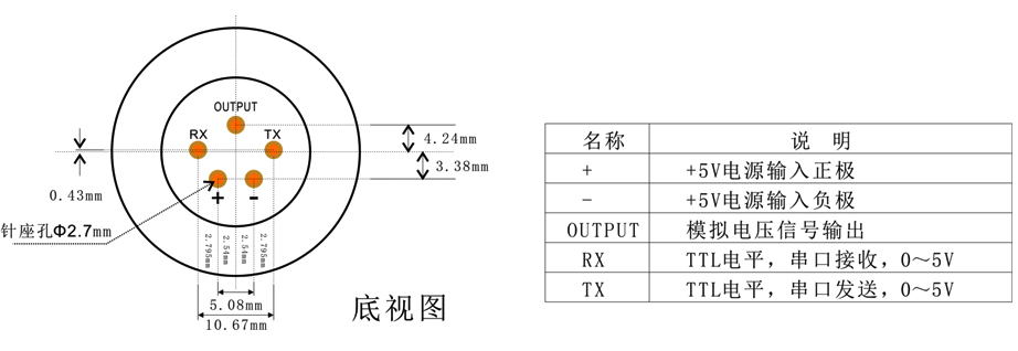 智能型砷化氫傳感器模組針腳定義