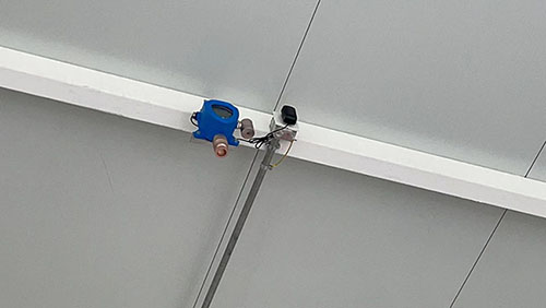 氫氣泄漏檢測儀安裝現場