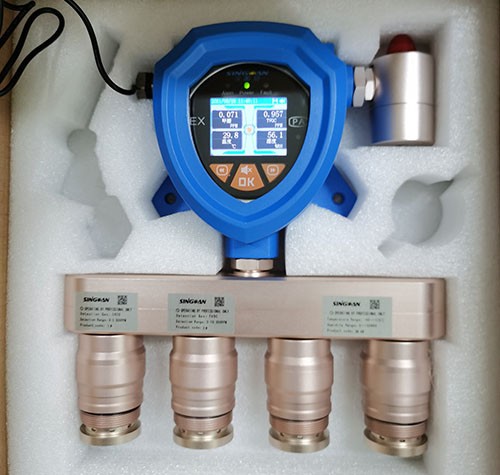 智能4探頭組合式乙酸乙烯氣體報警器