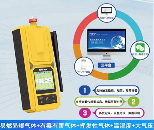 安全救援便攜式多合一可燃有毒氣體檢測(cè)儀